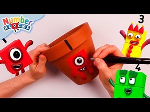 Summer Crafts Tables 🖌️ | Counting Crafts for Kids | DIY | @Numberblocks