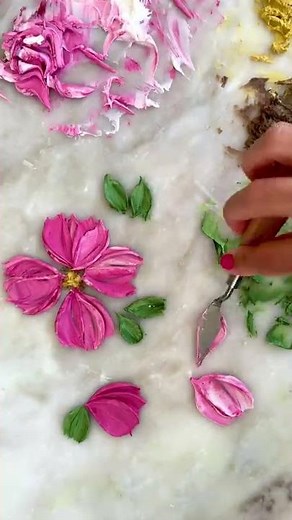 Simple Palette Knife Flowers for Cake Decorating ⎸ Buttercream Cake Flowers ⎸ Ganache Flowers