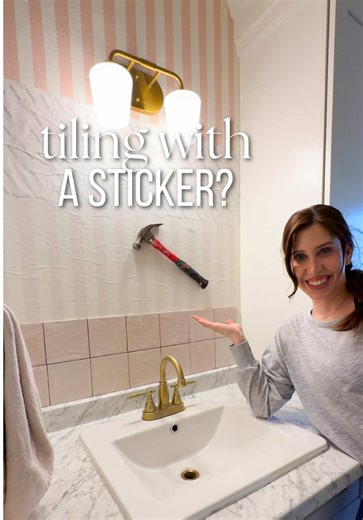 Make any tile peel and stick!!!! A tile mat might be the easiest way to install a DIY backsplash. This adhesive tile setting mat basically works like a giant sticker for your wall, so you can install subway tile or backsplash tile without thinset, mortar, or messy tile adhesive. It’s one of my favorite beginner-friendly tiling hacks because the installation is quick, clean, and perfect for a DIY kitchen or bathroom backsplash upgrade. I’ve used this tile mat for backsplash installation multiple 