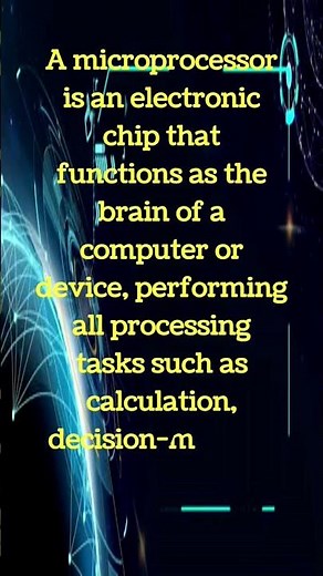 What is Microprocessor? | Explained in Simple Words. #networking #education #studylearn