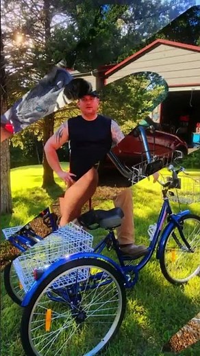 Adult Tricycle with Basket Setup
