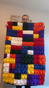 Blocking my crochet project just took on a whole new meaning! This blanket by @JaydaCrochets would be the ultimate present for Lego Lovers the world over! Reel and stitching @JaydaCrochets via Instagram | Yarnspirations