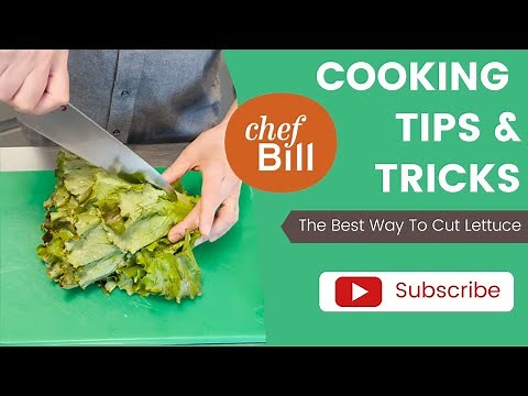 How To Cut Lettuce the Best Way - Chef Bill's Knife Tips