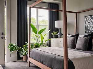 With sky-high ceilings, a private balcony and cozy linen bedding, the main bedroom at HGTV Urban Oasis 2022 is a retreat in the middle of bustling Nashville, TN. 😌 And it could be yours! Take a full tour enter for a chance to win this bold, music-inspired home today — a grand prize package worth over $1.3M! >> hg.tv/3CJuOgN No purchase necessary. Ends 11/23. See hg.tv/UO22 for rules. #HGTVUrbanOasis | HGTV