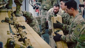 U.S. Soldiers install M1A2 SEPv2 TUSK II (Tank Urban Survival Kit) Abrams Reactive Armor Tiles on M1 Abram tanks at the 7th Army Training Command's Grafenwoehr Training Area, Germany. Via AiirSource Military | The Armor Journal