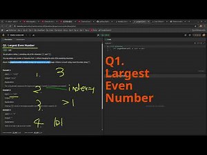 Leetcode Weekly Contest 483 Q1. Largest Even Number #python #dsa
