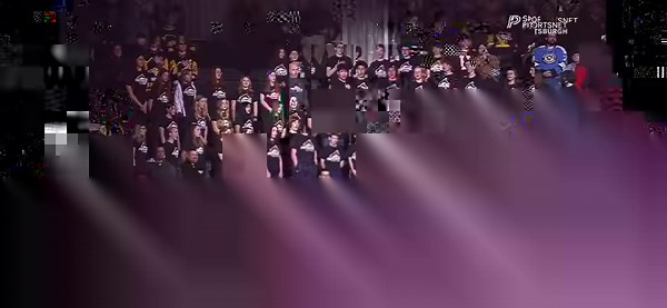 In case you missed it: Members of the Dorseyville Middle School and Fox Chapel Area High School choirs performed the national anthem on Monday as the Pittsburgh Penguins faced the Seattle Kraken at PPG Paints Arena. Great job, all! #FCProud 🦊 | Fox Chapel Area School District