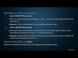 Converting SQL to dplyr: Handling Nested Select Statements in R