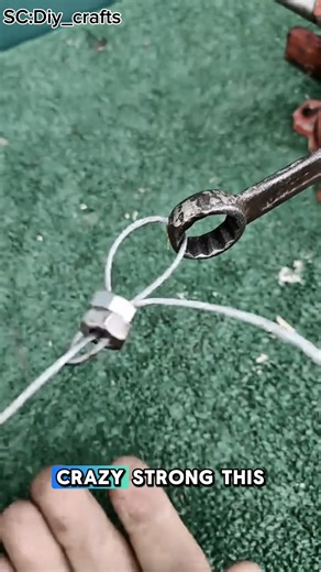 This Steel Cable Trick Is Insanely Strong 😱#Shorts