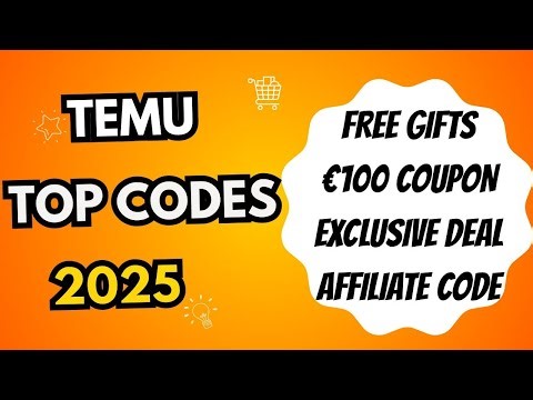 Temu TOP Codes 2025 | Unlock €100 Coupons, Free Gifts & Secret Deals!