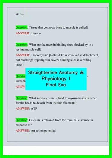 Straighterline Anatomy & Physiology I Final Exa video