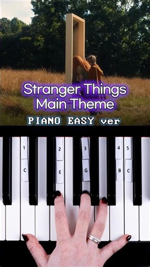 Stranger Things Main Theme 🫣 Easy Piano Play with 5 Keys 🎹