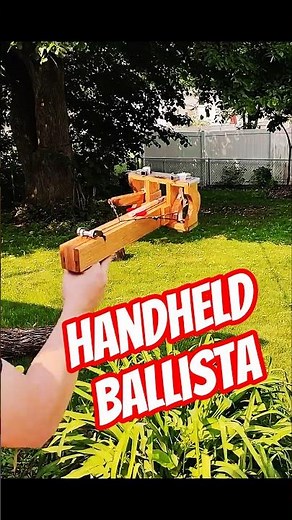 Torsion Powered Crossbow | Handheld Ballista #homemade @tods_workshop @ZNA_Productions