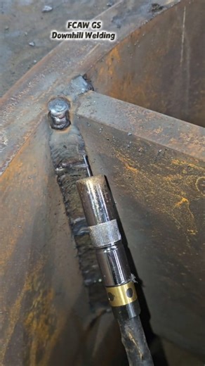 Very easy FCAW 3F Downhill Welding Techniques. #welderslife #fcaw #vertical #uphill #welding #technique #tricks #tutorial #3F #reels #fyp #viralvideo | Mohammad Solli