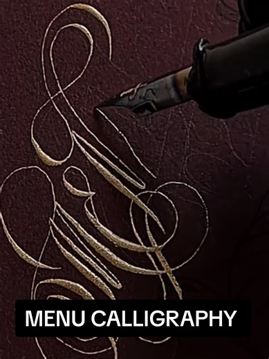 Calligraphy is an age old tradition that I'm so happy to still be able to use. Love applying this upon wedding menus. #calligraphy