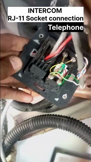 Telephone Socket Connection RJ-11. #nktelecom #intercom #cctvinstallation