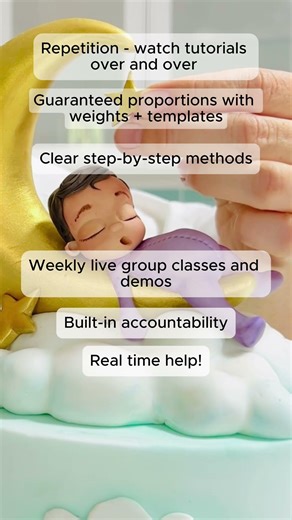 WATCH FULL VIDEO ☝️Learn to make sugar models #Fondanttutorial #cakedecorating #fondanttopper