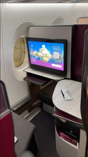Qatar Airways Business Class and Economy Class Seats #qatar #qatarairways #airlines
