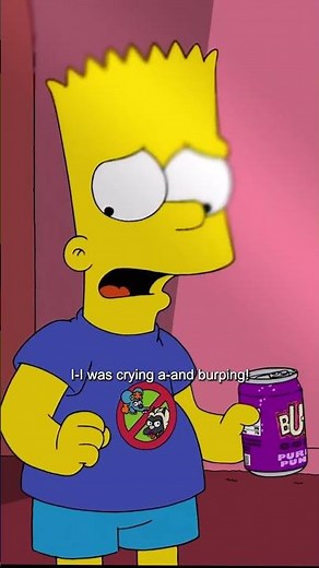 Bart was crying and burping #cartoon #simpsons #bartsimpson