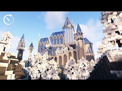 Building a Majestic Ice Castle | Minecraft Timelapse