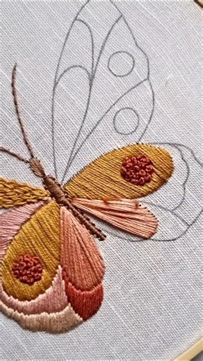Simple And Beautiful Butterfly Embroidery Tutorial #embroidery #stitch #new #fbyシviral #handembroidery #trending #handmade #needlework #butterfly | Embroidery Skills ideas