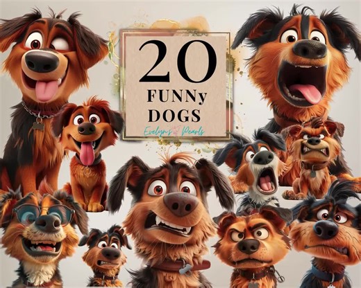 Funny Dog PNG Quirky Dog Clipart Humorous Dog PNG Cute Animals Clipart Sublimations Graphics Pets PNG | Commercial Use Clipart Transparent - Etsy
