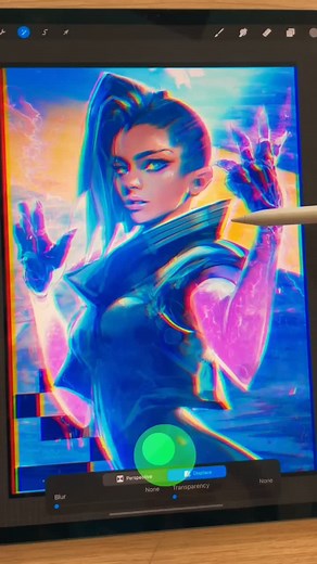 How to Add Chromatic Aberration Effect in Photoshop, Procreate, and CSP