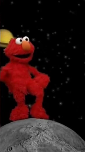 Elmo dancing on the Moon