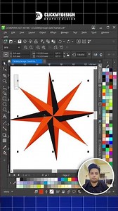 Part 88 How to make a perfect compass rose #coreldraw #design #tutorial