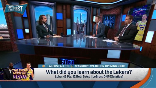 65K views · 501 reactions | “They need him… Luka gets them to the postseason. But they have no chance of doing anything without LeBron.” Chris Broussard breaks down what he learned about the Lakers last night: | First Things First on FS1 | Facebook