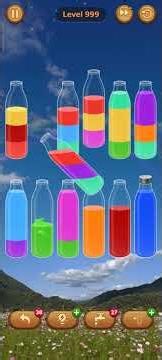 999 level Water sort - color sort game #gameshorts #watercolor #asmr #gameplay #shorts #play