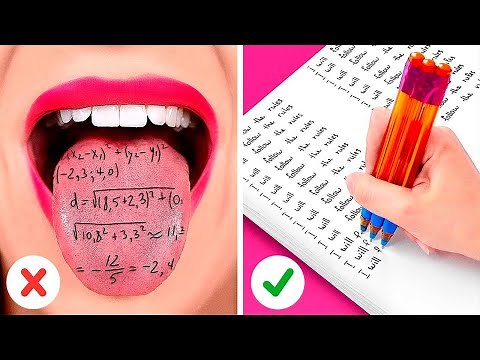 AWESOME ART HACKS & SCHOOL DIY IDEAS || Funny School Supply Hacks By 123 GO Like!