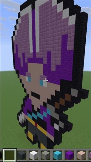 Minecraft Pixel Art - Trunks | SoyJuniorN #shorts #minecraft