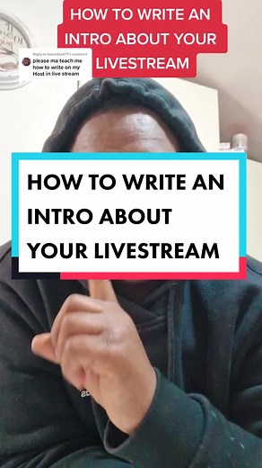 How to Write an Intro about Your Livestream