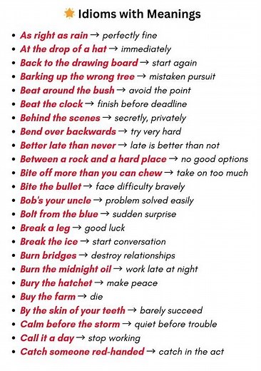 Top 20 idioms and phrases | idoms |phrases | idioms and phrases in english #idioms #phrases #shorts