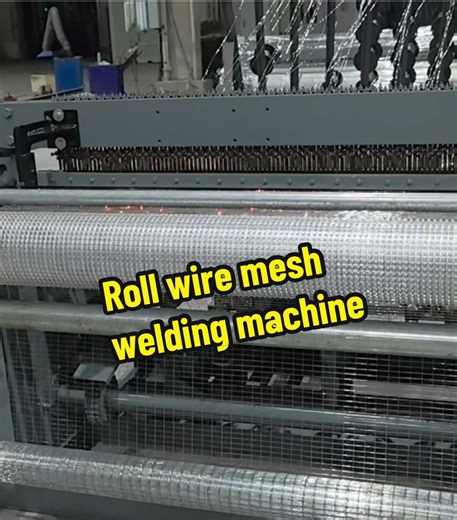 Electric roll wire mesh net welding machine#welded mesh fence machine#customized #welded #machine #test machine before shipping
