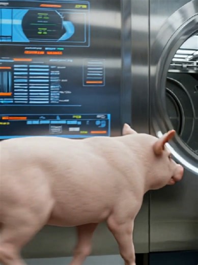 Future Food Factory – High-Tech Pig Processing 🏷️ @tiktok creators #FutureFoodFactory #PigProcessing #SciFiLab #FoodTech #AIVideo #Cinematic #FutureMeat
