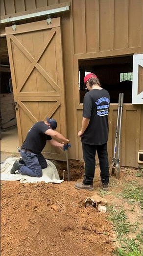 Installing a freeze proof, yard hydrant #plumbing