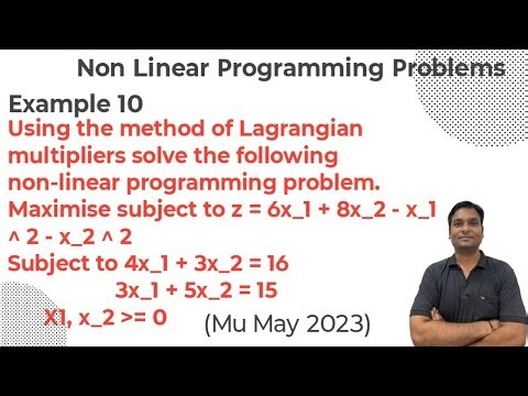 NLPP with two variables and two equality constraint