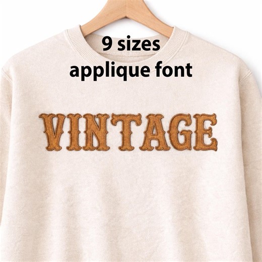 Vintage Applique Alphabet Machine Embroidery Font, 9 Sizes, Vintage Applique Font, A-Z Sorted, Applique Embroidery, Bx Font, BX File - Etsy