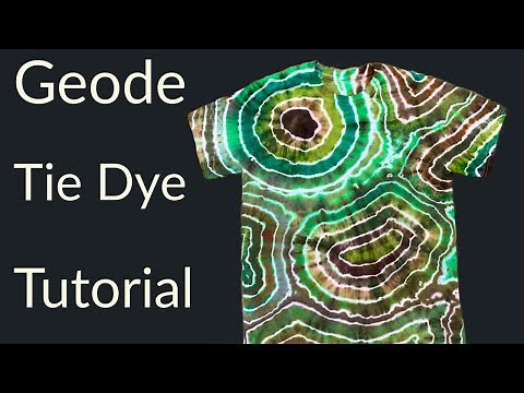 Geode Tie Dye Tutorial, How to Tie and Dye!
