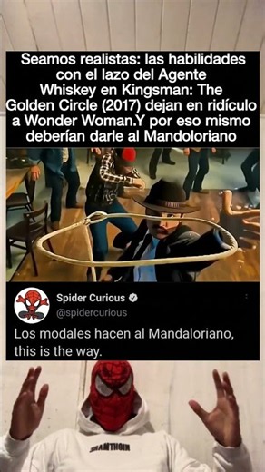 Los modales de Kingsman le quedan PERFECTOS al Mandaloriano