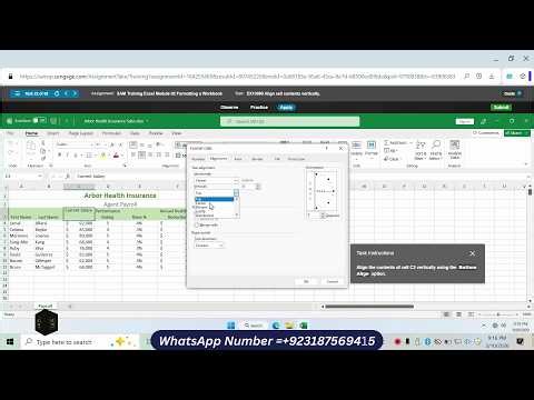 Sam Training Excel Module 02 Formatting A Workbook