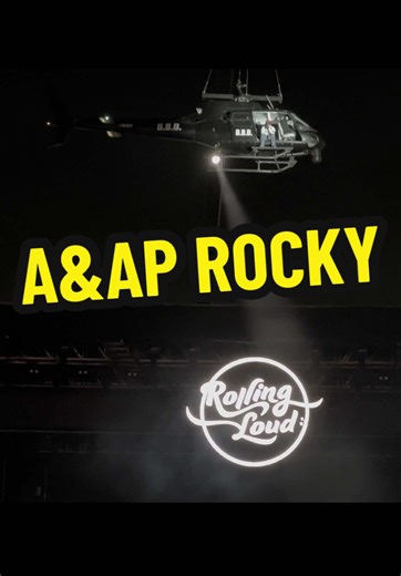 ASAP Rocky's Spectacular Helicopter Entrance at Rolling Loud