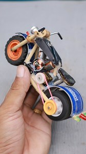 DIY Toy Motorcycle Bike with DC Motor #shortsreels | MNda TV