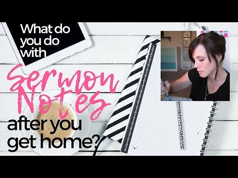 How to Organize Sermon Notes in a Christian Notebook & Binder