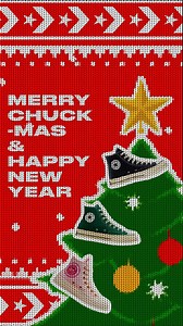 Merry Chuck-mas and Happy New Year! ✨ As 2024 wraps up, we’re grateful for every step you’ve taken with us. Let’s make 2025 even more iconic—one Chuck at a time. | CONVERSE | Facebook