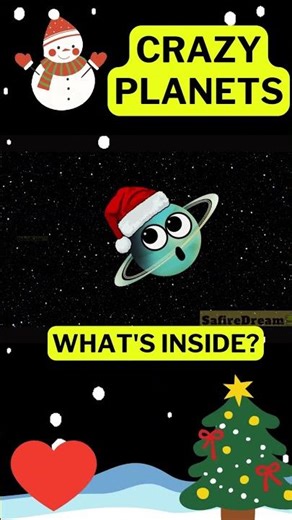 🎄 Crazy Planets! What Is Inside?! ⛄URANUS - CHRISTMAS PLANETS Learn Planets of our Solar System