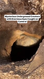 A chilling new video has surfaced showing a bizarre, unidentified being lurking beneath the earth. With massive, reflective eyes and an eerie, this creature has left researchers and cryptid hunters baffled. Could it be an undiscovered subterranean species, an ancient being, or something not of this world? Watch the footage and decide for yourself! | UFO, Aliens & Ancient Secrets