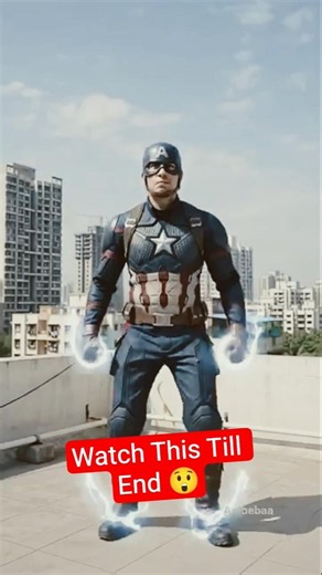 💥 Captain America Ka Real Life Flying Scene! 🤯 #shorts #ai #trending #viral